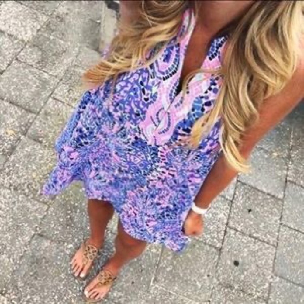 Lilly Pulitzer Achelle Tic Tac Tile Dress